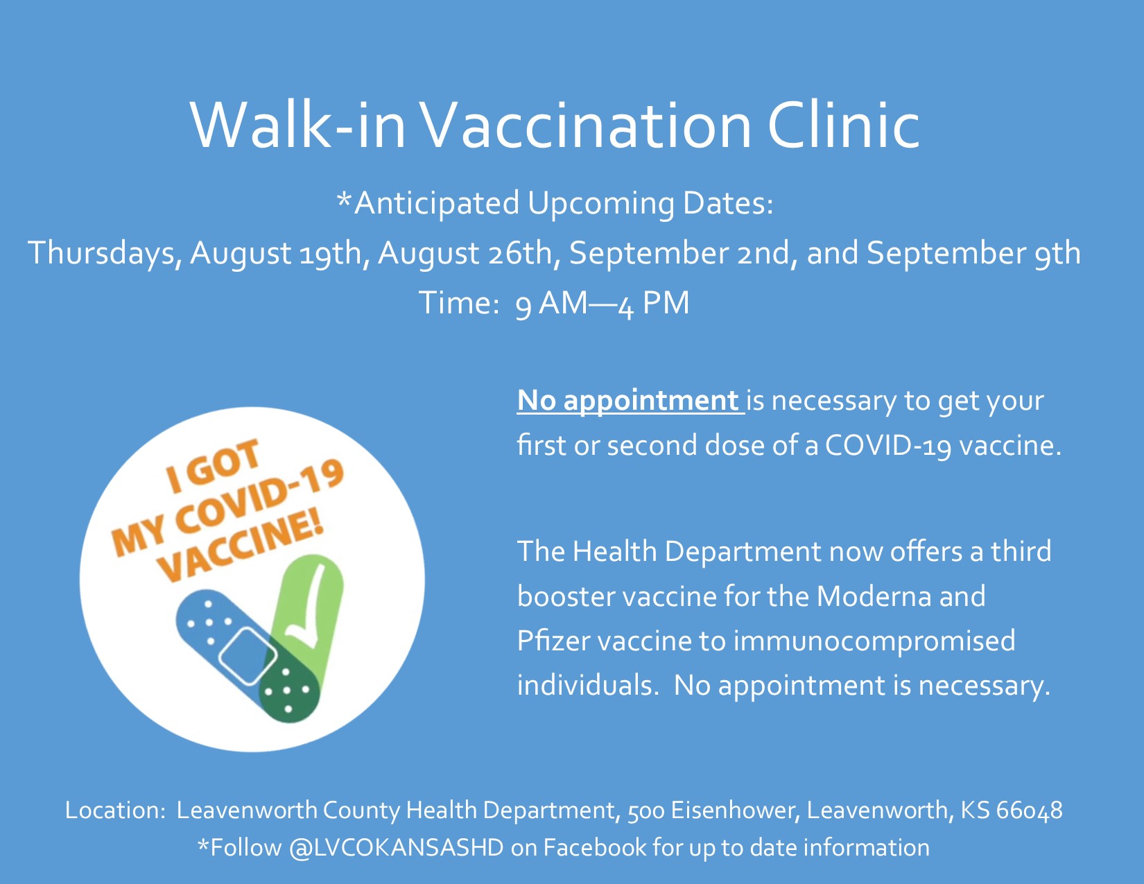 Vaccination Clinic for Newsletter